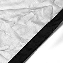 BATHWA copertura tavolo esterno, telo copertura mobili da giardino, copertura per mobili da giardino rotonda, impermeabile / anti-UV / resistente alle intemperie, rotondo 235x85 cm, nero