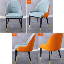 YILANS Set di 4 Sedia da Pranzo, Poltroncina, Sedia Imbottita con Braccioli, Gambe in Metallo, Design Vintage, Portata 110 kg, Comoda e Facile da Montare,Marrone