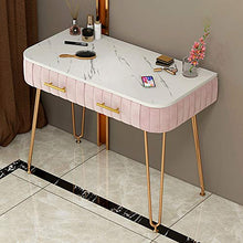 ZRN Tavolo da Trucco Set da toeletta con 2 cassetti, scrivania da toeletta per Trucco per Donne e Ragazze, Montaggio Facile
