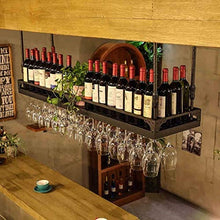 DJSMjbj - Scaffale da soffitto in ferro da stiro, per bicchieri da vino, decorazione a soffitto, 80*35cm