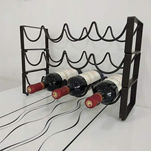 Dianoo Cremagliera Del Vino Impilabile Scaffali Per Vino Vintage Per Bottiglie Controsoffitto, Bar, Cantina, Cantina, Armadietto, Dispensa, Metallo 45.5CM
