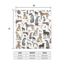 Greyhounds Wippets and Lurcher Dogs - Copertura magnetica per cassetta postale per giardino, cortile, dimensioni standard, 53 x 45 cm
