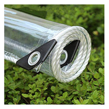SCAHUN Telone da Telo Copertura Teloni Telone Telo Copertura PVC Trasparente Panno Antipioggia Balcone Cortina Antipioggia Morbido Facile da Piegare,White-1.4×1.9m