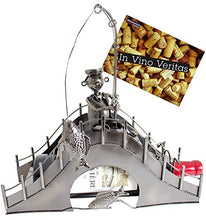 BRUBAKER Portabottiglie da Vino Regalo - Pescatore sul Ponte