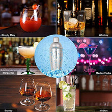 EPNT Set Barista Cocktail Shaker 3 Pezzi Set Bar in Acciaio Inossidabile con Shaker Cocktail Bar Doppio Jigger E Cucchiaio per Casa Bar Feste E Viaggi