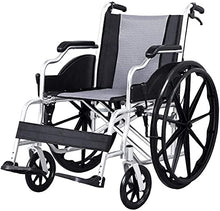 Sedia A Rotelle Leggera E Facile da Usare, Braccioli Lunghi Fino alla Scrivania E Poggiagambe Elevabili per Un Comfort Extra, Grigio, Sedile da 18 Pollici A