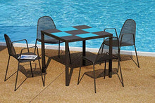 RD ITALIA Tavolo da Giardino 80x80 cm in Acciaio Dorio Antracite