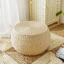 LZZJIAJU Resto del Piede, poggiapiedi, Cambiamento Scarpe Panchina, Cuscino Tessuto Paglia, Rotonda Handmade dell'ammortizzatore del Cuscino, Presidente Tatami Cuscino, Tappetini, Maglia Home Decor