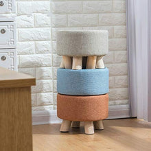 Custodia Protettiva Resistente e Antiurto High Quanlity Fashion Creativo Piccolo Sgabello Soggiorno Sedia in Legno massello Piccola Sedia (Grigio) (Color : Lattice)