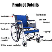 Sedia A Rotelle Semovente, Dispositivo di Mobilità Leggero per Utenti Anziani, Portatori di Handicap E Disabili, Sedia A Rotelle Portatile per L'Indipendenza A
