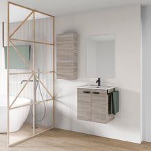 Amizuva Aneko Mobile Bagno, Legno, Grigio sabbiato, 50 x 50 x 35