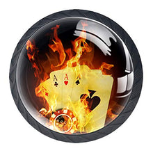 Poker ardente 4 PCS Pomelli per Porta, Pomolo per Mobile, Pomelli per Mobili con Viti, Maniglia per Armadietto, Pomelli per Porta, Pomelli per Cassetti per Porta, Armadio, Cassetto e Credenza