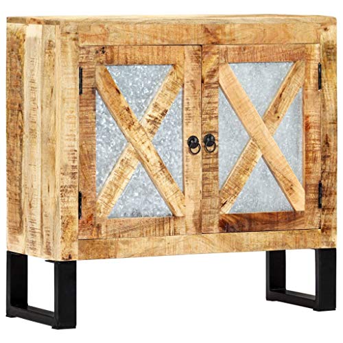 FAMIROSA Credenza 80x30x76 cm in Legno Massello di Mango