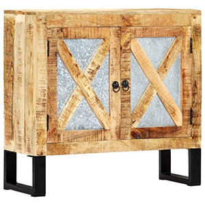 FAMIROSA Credenza 80x30x76 cm in Legno Massello di Mango