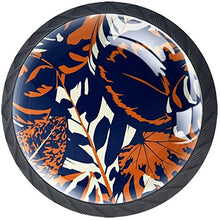 Foglie colorate Pomelli per Porta Set di 4 Pomelli per Mobili Manopole per Cassetti Cucina Armadio Vetro
