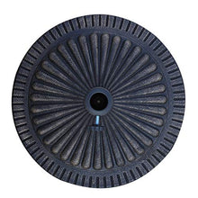Outsunny Base per Ombrellone Diametro 3,8-4,8cm Motivo Floreale con Manopola Peso 15KG da Giardino Resina 49x32cm