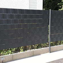 Froadp 65m Antracite PVC Schermi Divisori e Protettivi Pellicola 19cm Opache Strisce Privacy con 30 Clips Antivento Doppia Recinzione Impermeabile Schermo per Giardino Balcone