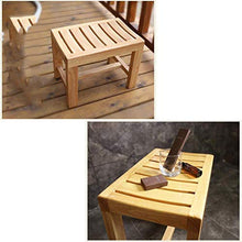 NZDY Home Essentials, Sgabello da bagno in legno massello, per lavare i piedi piccola panca per anziani, sgabello corto, tavolino da caffè, cambio casa, scarpe sgabello 0110, grande, grande