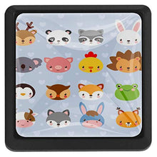 Faccia animale 3 PCS Pomelli per Porta, Pomolo per Mobile, Pomelli per Mobili con Viti, Maniglia per Armadietto, Pomelli per Porta, Pomelli per Cassetti per Porta, Armadio, Cassetto e Credenza