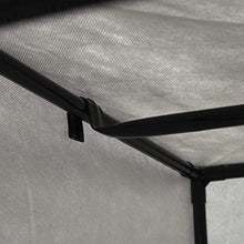 Festnight 2 pz Armadio Vestiti Tssuto Grigio,Armadio Appendiabiti,Appendiabiti da Terra 75x50x160 cm
