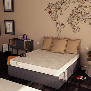 Baldiflex Emporio Easy Materasso, in Memory Water Foam, Cotone Ortopedico, Poliuretano, Bianco, 140 x 190 x 18 cm