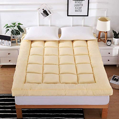 jhgsdh Materasso singolo doppio pieghevole Tatami morbido materasso portatile non-slip Futon per dormitori domestici all'aperto 135 x 200 cm