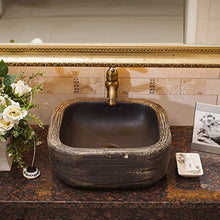 lilili Lavabo da Appoggio Lavabo D'Appoggio Ovale per Bagni Adatto A, Hotel, Bagno, Famiglia, Hotel,Wash Basin Lavabo 42x42x15cm (Color : No Accessories)
