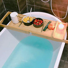XYNB Vassoio per Vasca, scrivania per Vasca da Bagno in bambù posizionabile Regolabile con tavoletta per Smartphone Scrivania per Vasca da Bagno ， Ripiani in Vetro per vaschette ecologici per vasche