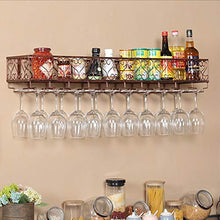GZA Vino Titolare Cremagliera Cucina della Tazza Appeso/Asta Cremagliera del Vino Rosso (Color : Black, Size : 50 * 25CM)
