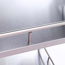 WangQ Carrello in Acciaio Inox - Doppio Carrello Cura medicale Carrello Medico Vassoio Beauty carrellino Cucina (Size : 80 * 48 * 86cm)