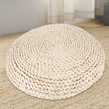 XiangXin Materiale di crusca di Mais Naturale Cuscino per sedili Rotondi Cuscino per Pavimento Cuscino Tatami per Meditazione Balcone Cerimonia del tè