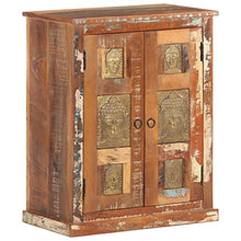 vidaXL Credenza Decorata con Buddha 60x35x75 cm in Legno di Recupero