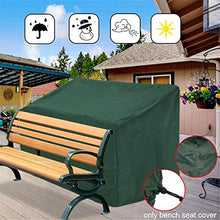 Vandove Copri Panchina, Copertura per Panca da Giardino 2 Posti, Tessuto Oxford 210D Antivento Antivento e Anti-UV, Copertura Protettiva per Giardino Panca,Verde (3 Posti)