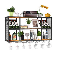 Porta bottiglie Titolare armadietto del vino bagagli stand ampi ripiani Capacità di memoria riposare for Bar Ferro battuto Hanging Restaurant Wine Rack parete della casa di Wine Cooler Cantina for vin