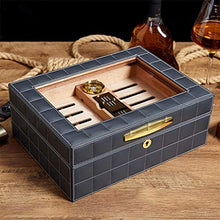 Umidificatori Humidor Armadio per Sigari Humidor Idratante di Grande capacità Humidor con Lucernario Trasparente Humidor con Design A Doppio Strato Humidor Piccolo E Comodo