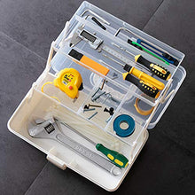 Dittzz Grande Scatola per Medicinali, 3 Strati Scatola di Medicina Contenitore per Medicinali di Emergenza Multifunzione Scatola Immagazzinaggio con Maniglia, 32 x 22 x 18cm