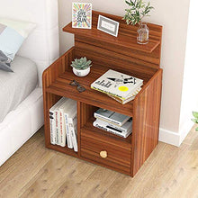 Comodino Semplice con cassetti, Comodino Moderno Comodino tavolino con Gambe Lunghe assemblare Armadio di stoccaggio - Comodino Camera da Letto J