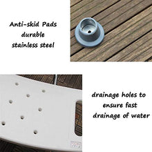 Sgabello da bagno Doccia / bagno doccia Sgabelli sedile Sgabello for / disabili Anti-Slip Anziani Mats doccia sedia regolabile in 5 Altezza con maniglia Bagno seduta in bianco ( Color : - , Size : - )