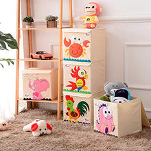 KAIKUN Scatola Porta Giochi Bambini scatole scatole per Bambini scatole di immagazzinaggio cubo scatole per cubetti di stoccaggio Custodia per Giocattoli Dinosaur