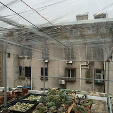 GDMING Telone Occhiellato Trasparente, Robusto Impermeabile Copertura Teloni per Balcone Antipioggia Coperture Vegetali, 2 Strati Addensare PE Foglio di Plastica, 49 Taglie