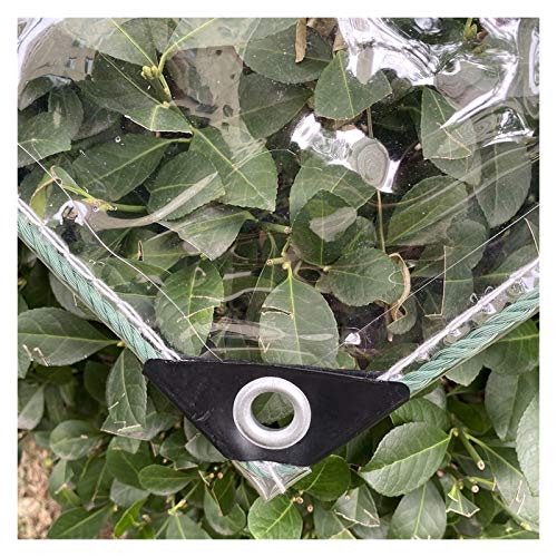 LSXIAO Copertura della Tela Cerata Resistente, Spessore 0,3mm Telone in PVC, A Prova di Vento A Prova di Polvere con Occhielli in Metallo Adatto per Mobili da Giardino