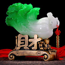 Statuette Ornamento Statua Statua di Tesoro Giada Cavolo Arreda Soggiorno Mobile TV Armadietto Vino Decorazioni Housewarming-1_High_24Cm
