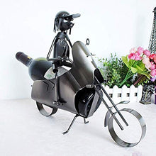 LHQ-HQ Stile Moto Artigianale Vino Rack Metallici Decorazione della casa della Scultura a Mano Bottle Holder Vino Contenitore Decorazione Domestica del mestiere del Ferro Regalo Artigianato Ornamento
