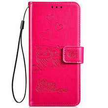 Robinsoni Custodia Compatibile con Samsung Galaxy S9 Plus Cover Portafoglio Galaxy S9 Plus Cover Libro Cover Pelle Antiurto Custodia Wallet Flip Cover Taccuino Libretto Custodia Stampata Gufo Cover