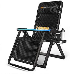 XBR Sedie a Sdraio Reclinabili, Sedia a Sdraio reclinabile Pausa Pranzo Sedia Pieghevole Balcone Domestico Lettino Prendisole Singolo Sedia da Spiaggia Portatile da Esterno, Leggera, carico 200 kg