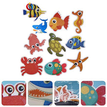 Cabilock 10 Pezzi Adesivi Antiscivolo Vasca da Bagno per Bambini Cartone Animato Antiscivolo Bagno Vasca da Bagno Decalcomanie Battistrada per Doccia