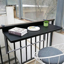Tavolini da appoggio Tavolo da Balcone Pieghevole può Essere Appeso alla Ringhiera, Tavolino da Esterno, Tavolo da Bar in Metallo in Lega di Alluminio Tavolo da Parete, Regolabile in Altezza