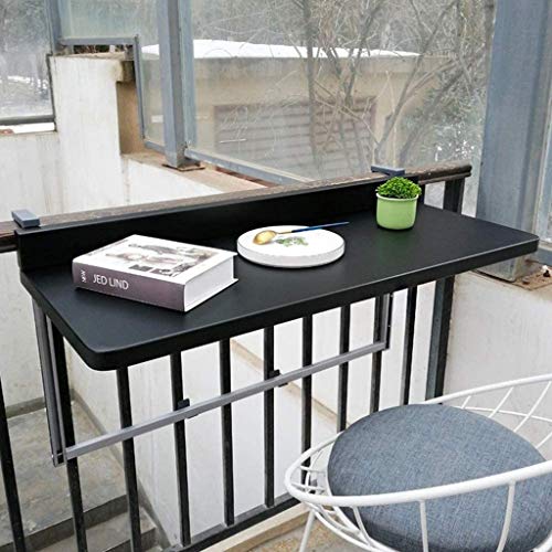 Tavolini da appoggio Tavolo da Balcone Pieghevole può Essere Appeso alla Ringhiera, Tavolino da Esterno, Tavolo da Bar in Metallo in Lega di Alluminio Tavolo da Parete, Regolabile in Altezza