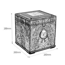 ChangDe-- Cigar Box, Cigar Humidor Legno di Cedro Cigar Box Idratante Box Piano Vernice Grande capacità può Contenere 100 (Size : 26x26x28.8cm)