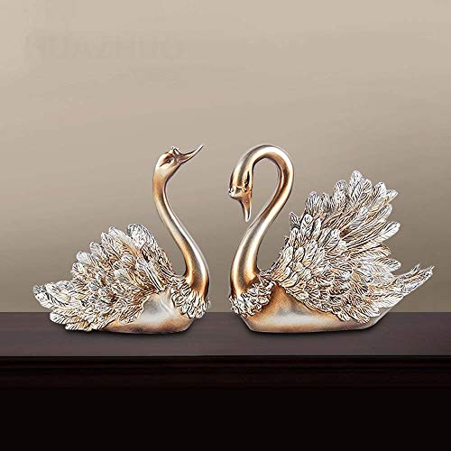 LCSD Ornamenti Ornamenti del Cigno Soggiorno Europeo Mobile TV Mobile for Vino Armadio Xuanguang Studio Libreria Creativo Decorazioni for La Casa Piccoli Mobili (24 Cm * Larghezza 12,5 Cm * Altezza 2